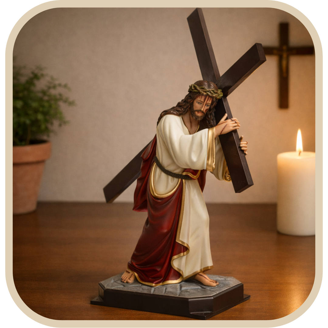 【Salvino】Lou Gehrig フィギュア バッティングポーズスタチュー Imagem Nosso Senhor dos Passos 85cm Resina - Decoração com Fé®