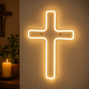 Crucifixo de Parede Moderno com Iluminação LED 40cm ®