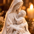 Imagem Nossa Senhora e Menino Jesus 15cm - Borda Santa ®