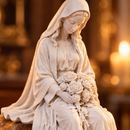 Imagem Nossa Senhora com Rosas 15cm - Borda Santa ®