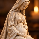 Imagem Nossa Senhora Grávida 15cm - Borda Santa ®