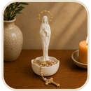 Porta-Terço Nossa Senhora do Silêncio com Esplendor em Resina®