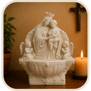 Porta Água Benta de Mesa Nossa Senhora com Menino Jesus®