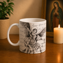 Caneca São Miguel Arcanjo com Oração em Porcelana 325ml®