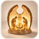 Presépio Anjo de Belém Iluminado 15cm®