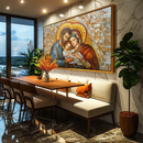 Quadro Sagrada Família em Mosaico®