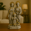 Imagem Sagrada Família Marmorizado 30cm - Decoração com Fé®