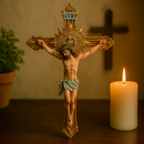 Crucifixo de Parede Clássico Dourado 19cm®