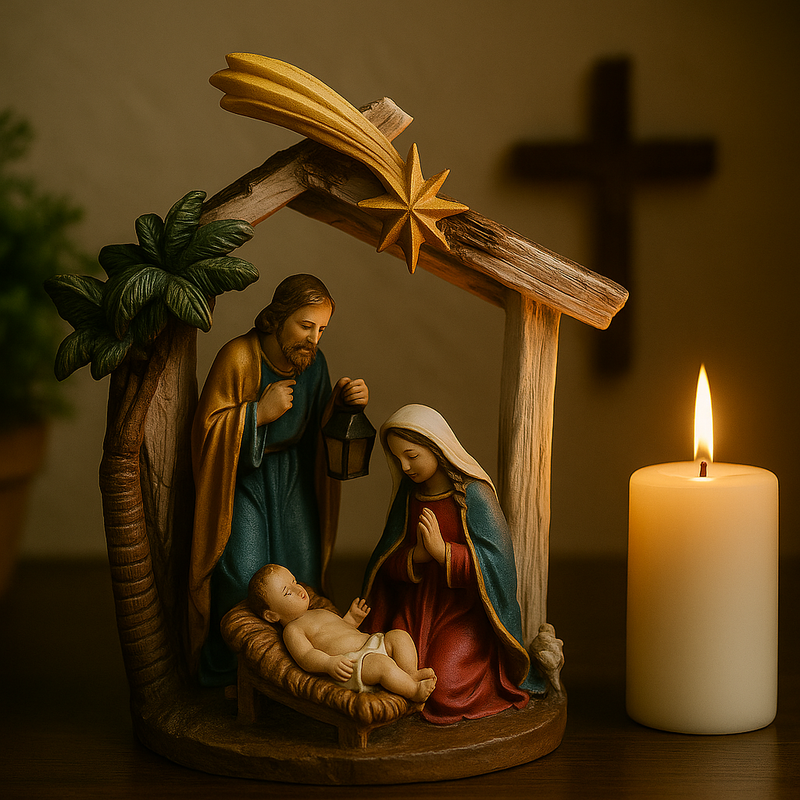 Presépio Representação Clássica Cabana 15cm®