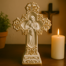 Crucifixo de Mesa Sagrada Família 33cm®