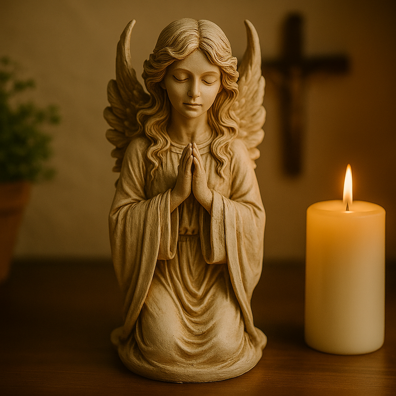 Anjo da Guarda Rezando 21cm - Decoração com Fé®