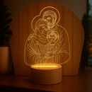 Luminária Abajur Sagrada Família - Fé que Ilumina®