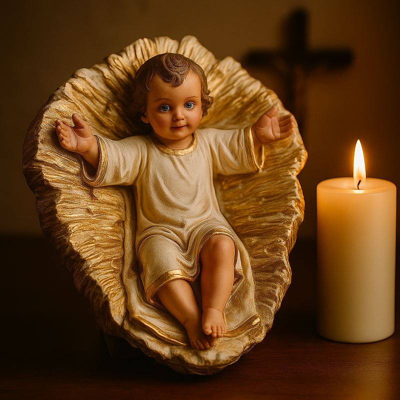 Menino Jesus na Manjedoura 20cm®