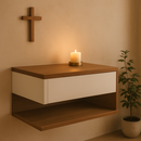 Suporte de Oratório OFF/FREIJO Suspenso com Gaveta®