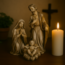 Presépio Sagrada Família Marmorizado 20cm®