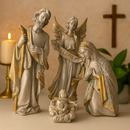 Presépio de Natal Marmorizado 4 Peças 30cm®