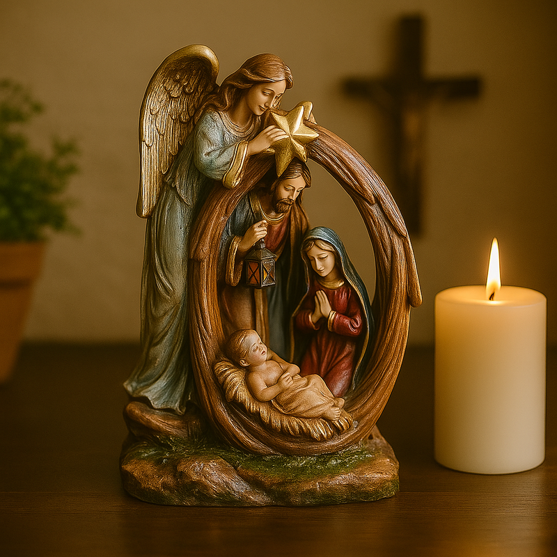 Presépio Cabana Representação Clássica 20cm®