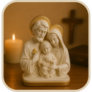 Imagem Sagrada Família 20cm - Decoração com Fé®