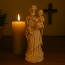 Imagem São José com Menino Jesus 20cm - Decoração com Fé®