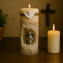 Vela Esculpida Anjo da Guarda - Chamas da Alma®