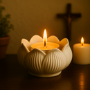 Kit 3 Suportes de Velas Flor de Lotus - Chamas da Alma®