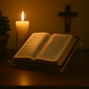 Suporte de Bíblia em Acrílico Transparente  - Sagradas Escrituras®