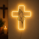 Crucifixo de Parede com Iluminação LED 60cm ®