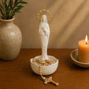 Porta-Terço Nossa Senhora do Silêncio com Esplendor em Resina®