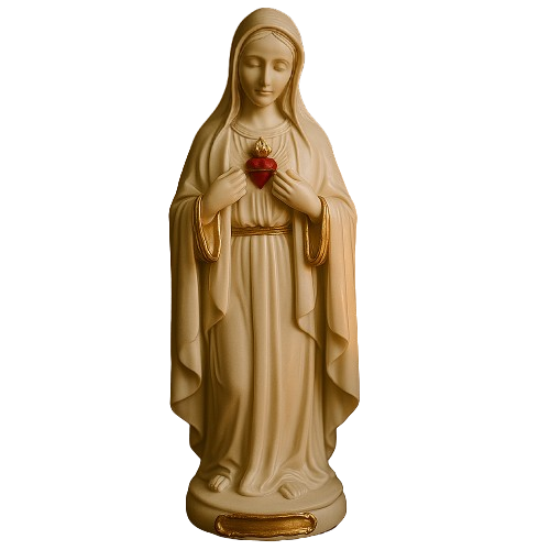 Imagem Sagrado Coração de Maria 20cm - Decoração com Fé®