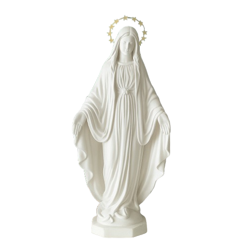 Imagem Nossa Senhora das Graças 23cm (Coroa Folheada de Ouro) - Decoração com Fé®