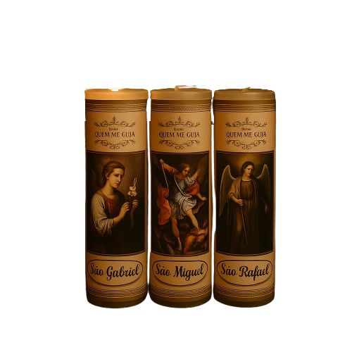 Kit de Velas Três Arcanjos - Chamas da Alma®