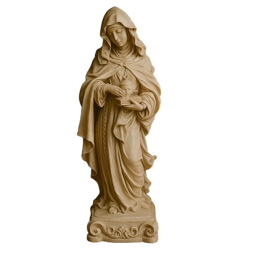 Imagem Santa Edwiges Marmorizado 20cm - Decoração com Fé®