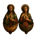 Kit Água Benta Sagrado Coração de Jesus e Maria®