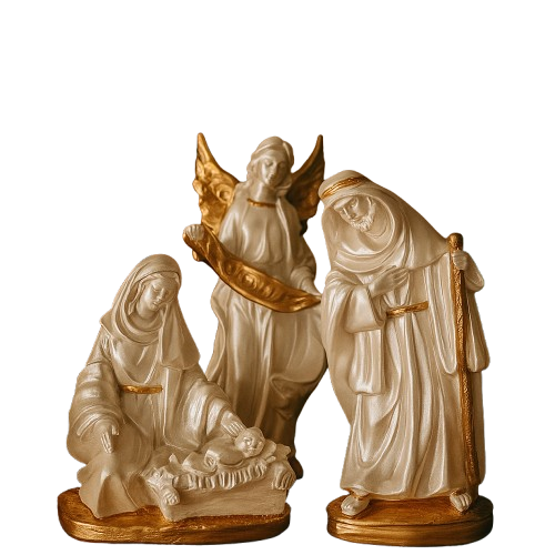 Presépio Sagrado Dourado 4 Peças®