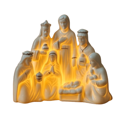 Presépio em Porcelana Iluminada 18cm®