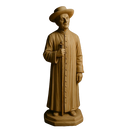 Imagem Padre Cicero Marmorizado 20cm - Decoração com Fé®