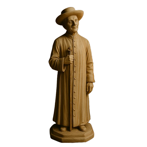 Imagem Padre Cicero Marmorizado 20cm - Decoração com Fé®
