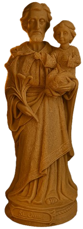 Imagem São José com Menino Jesus 20cm - Decoração com Fé®