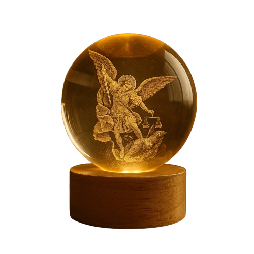 Luminária São Miguel Arcanjo - Fé que Ilumina®