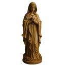 Imagem Nossa Senhora de Lourdes Marmorizado 27cm - Decoração com Fé®