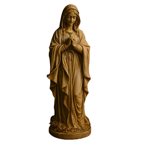 Imagem Nossa Senhora de Lourdes Marmorizado 27cm - Decoração com Fé®