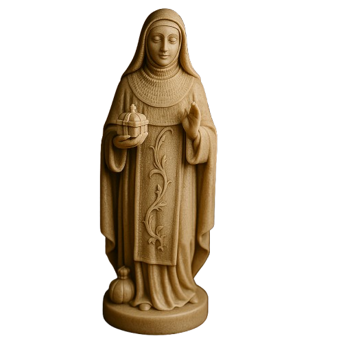 Imagem Santa Edwiges Perolada 21cm - Decoração com Fé®