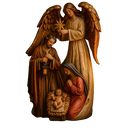 Presépio Sagrada Família e Anjo 30cm®