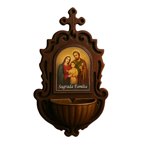 Porta Água Benta Sagrada Família em Bronze®