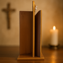 Oratório Paz Sagrada - Marrom Tratado  - Imagens de até 22cm®