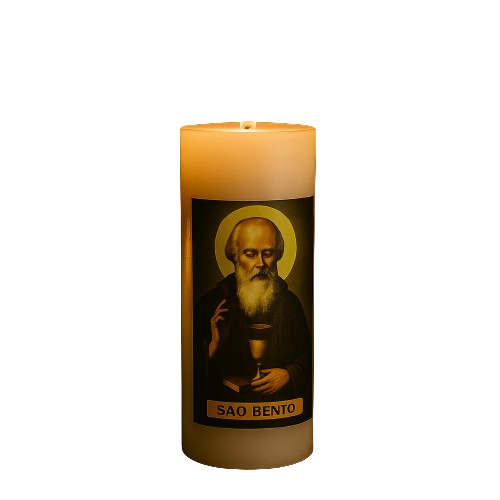 Vela Votiva São Bento - Chamas da Alma®