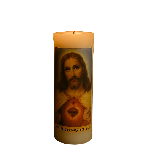Vela Votiva Sagrado Coração de Jesus - Chamas da Alma®