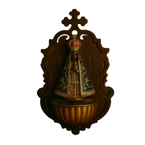 Porta Água Benta Nossa Senhora Aparecida de Bronze®
