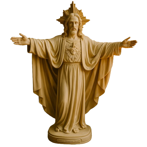 Imagem Sagrado Coração de Jesus 30cm - Decoração com Fé®