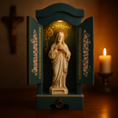 Oratório Jardim da Luz - Azul Barroco  - Imagens de até 30 cm®